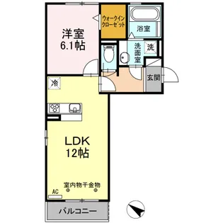 センブラーダ・モンタナ【2階】の間取り