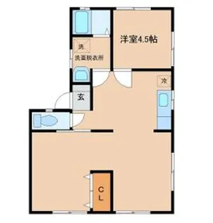 コーポ壱番館B【102号室】の間取り