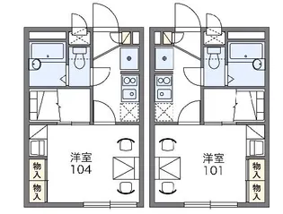 レオパレス国際通り【1階】の間取り