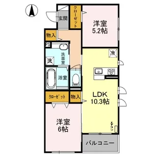 sophia【3階】の間取り