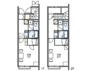 レオネクストPASSOⅡ【106号室】の間取り