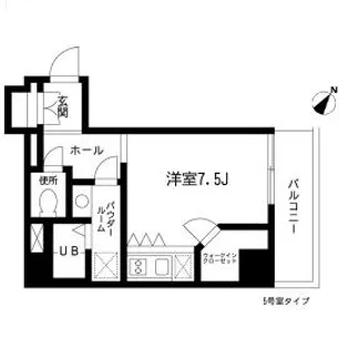 グロースメゾン新横浜【7階】の間取り