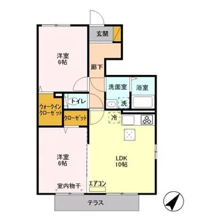 ラ・レアール・パス【1階】の間取り