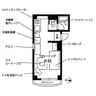 プチグランデヌベール【2階】の間取り