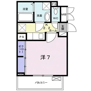 ラフレシール曽野Ⅰ【3階】の間取り