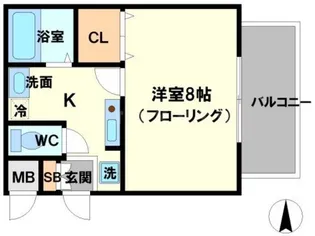 ブルックスコート菅原【3階】の間取り