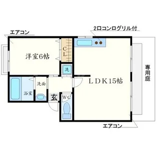 ドミトリ・カワベ【1階】の間取り