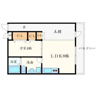アゼ・ル・リドー【1階】の間取り