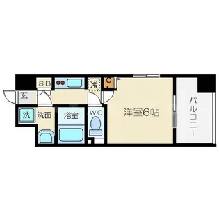 アドバンス西梅田【202号室】の間取り
