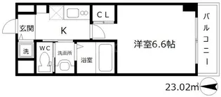 フレアコート梅田【2階】の間取り