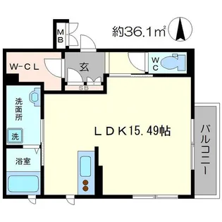 シャーメゾン ハレクラニ【2階】の間取り