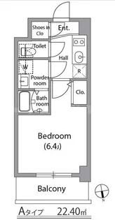 アドバンス西梅田ビオス【3階】の間取り