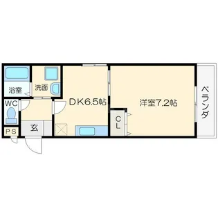 ラメール栄【1階】の間取り