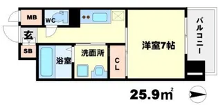ハックベリー【3階】の間取り