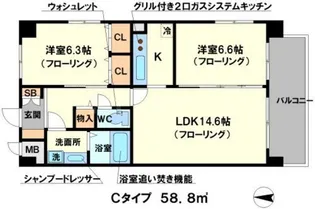 メイユール【2階】の間取り