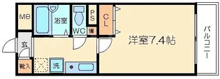 コージーコート新大阪【601号室】の間取り