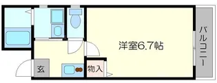 上野坂グランハイツC【2階】の間取り
