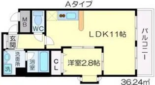 The Brilliant 尚【2階】の間取り