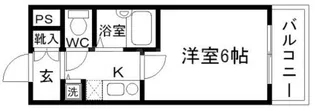 コート西中島【902号室】の間取り