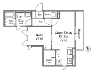 シリウス千里中央【1階】の間取り