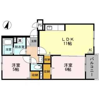 セゾンエスポワールⅡ【3階】の間取り