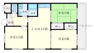 セントラルコートⅠ【3階】の間取り
