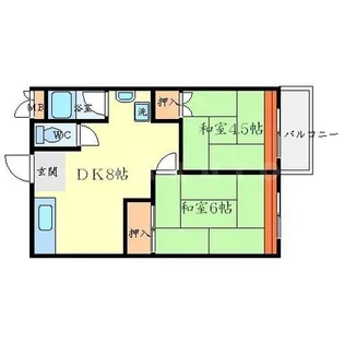 トップヒルコート【2階】の間取り