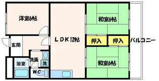 ベルメゾン山田【2階】の間取り