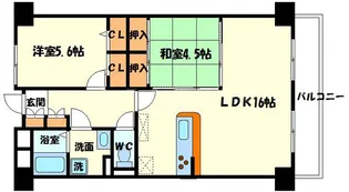 ベルメゾン山田【2階】の間取り