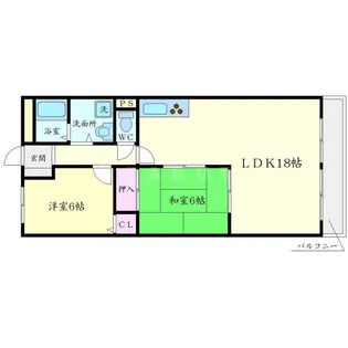 ロイヤルツカワキ【1階】の間取り