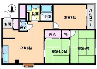 メゾン木田【4階】の間取り