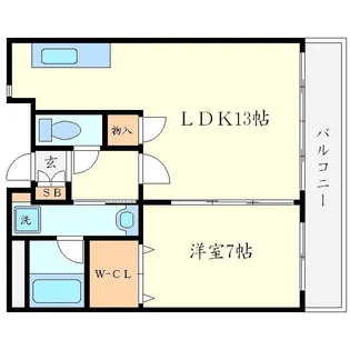 アドニスセンリ【5階】の間取り