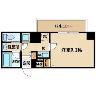 アドバンス大阪城レガーレ【1304号室】の間取り