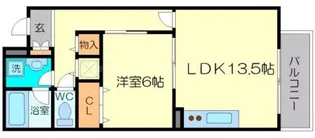 タイズコートクニジマ【1階】の間取り