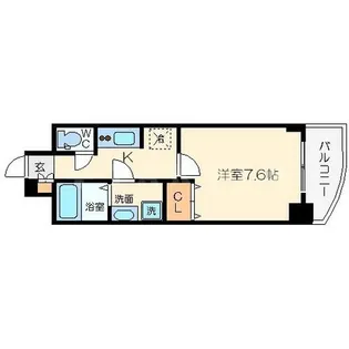 エスレジデンス本町マークス【15階】の間取り