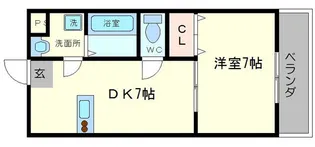 エルレジデンシア下新庄【3階】の間取り