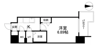 フォーリアライズ難波南レーヴ【5階】の間取り
