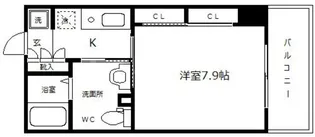 エステムコート大手前レシェンテ【4階】の間取り