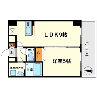 CITY SPIRE十三東【503号室】の間取り