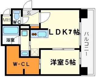 CITY SPIRE十三東【201号室】の間取り