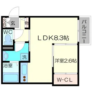 さくらキューブ【1階】の間取り