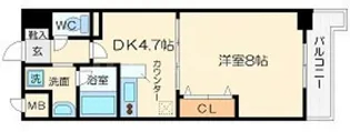 ブランクレール谷町【3階】の間取り