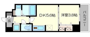 ラクラス本町東【10階】の間取り