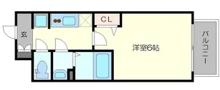 プレサンス新大阪ストリーム【1402号室】の間取り