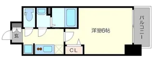プレサンス新大阪ストリーム【1504号室】の間取り