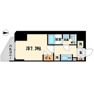 スワンズシティ大手前ソレイユ【11階】の間取り