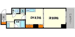 Peridot内平野町【10階】の間取り