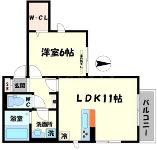 ヴァンヴェール【2階】の間取り