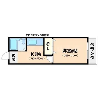 シャトー野間【2階】の間取り