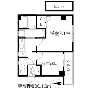 リトルフラワー【4FーA号室】の間取り
